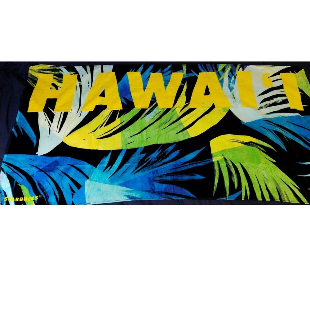 Starbucks Hawaii beach towel